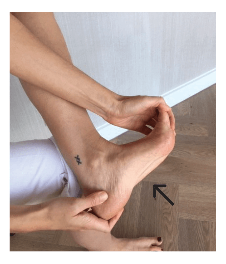 Rekoefening van de voetpees